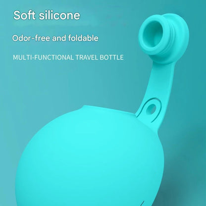Dog Water Bottle with Removable Silicone Bowl,285Ml Stainless Steel Construction, Leak-Proof for Outdoor Activities like Walking