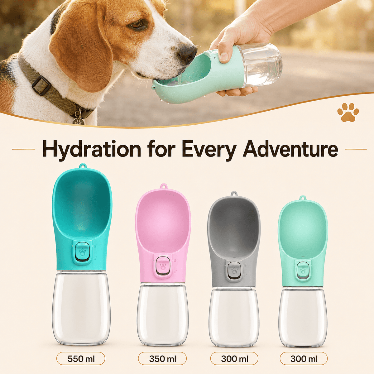 Portable Leak Resistant Dog Water Bottle 