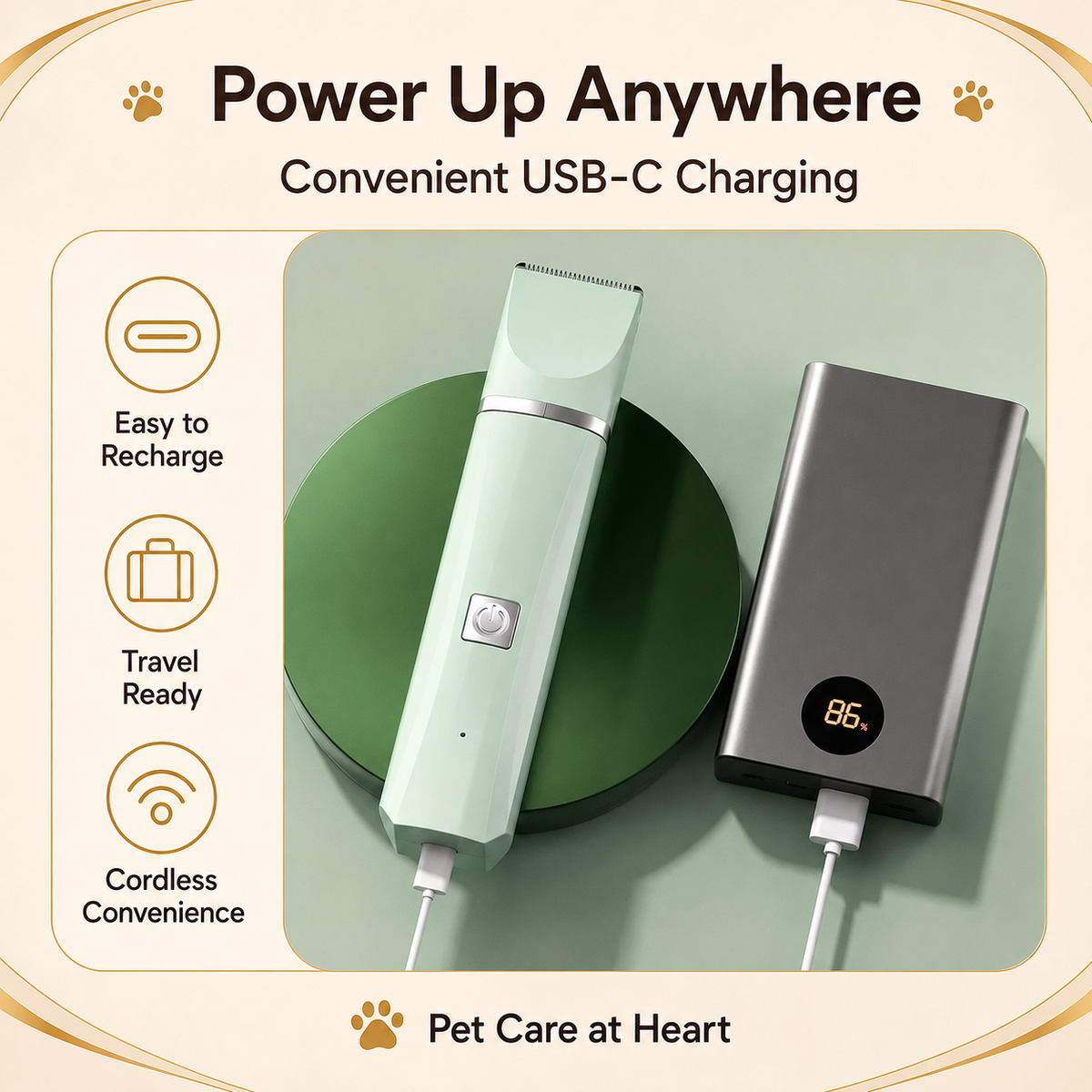 4-in-1 Rechargeable Pet Grooming Kit