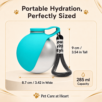 285ml Stainless-Steel Dog Water Bottle