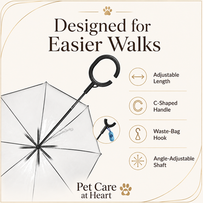 Clear Dog Umbrella