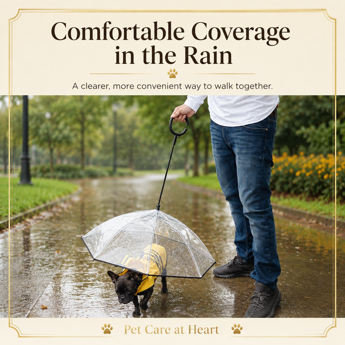 Clear Dog Umbrella