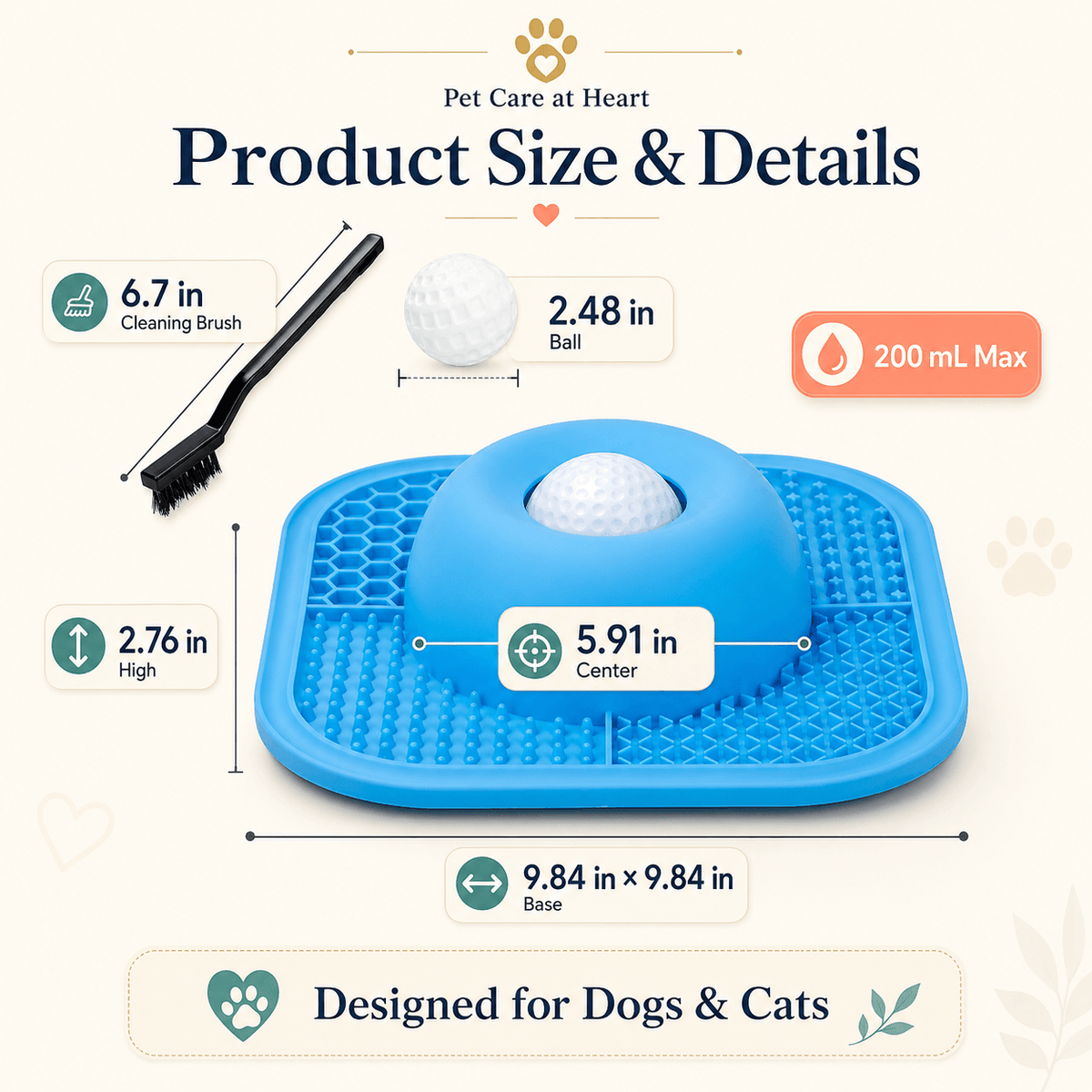 2-in-1 Slow Feeder & Lick Mat Dog Bowl