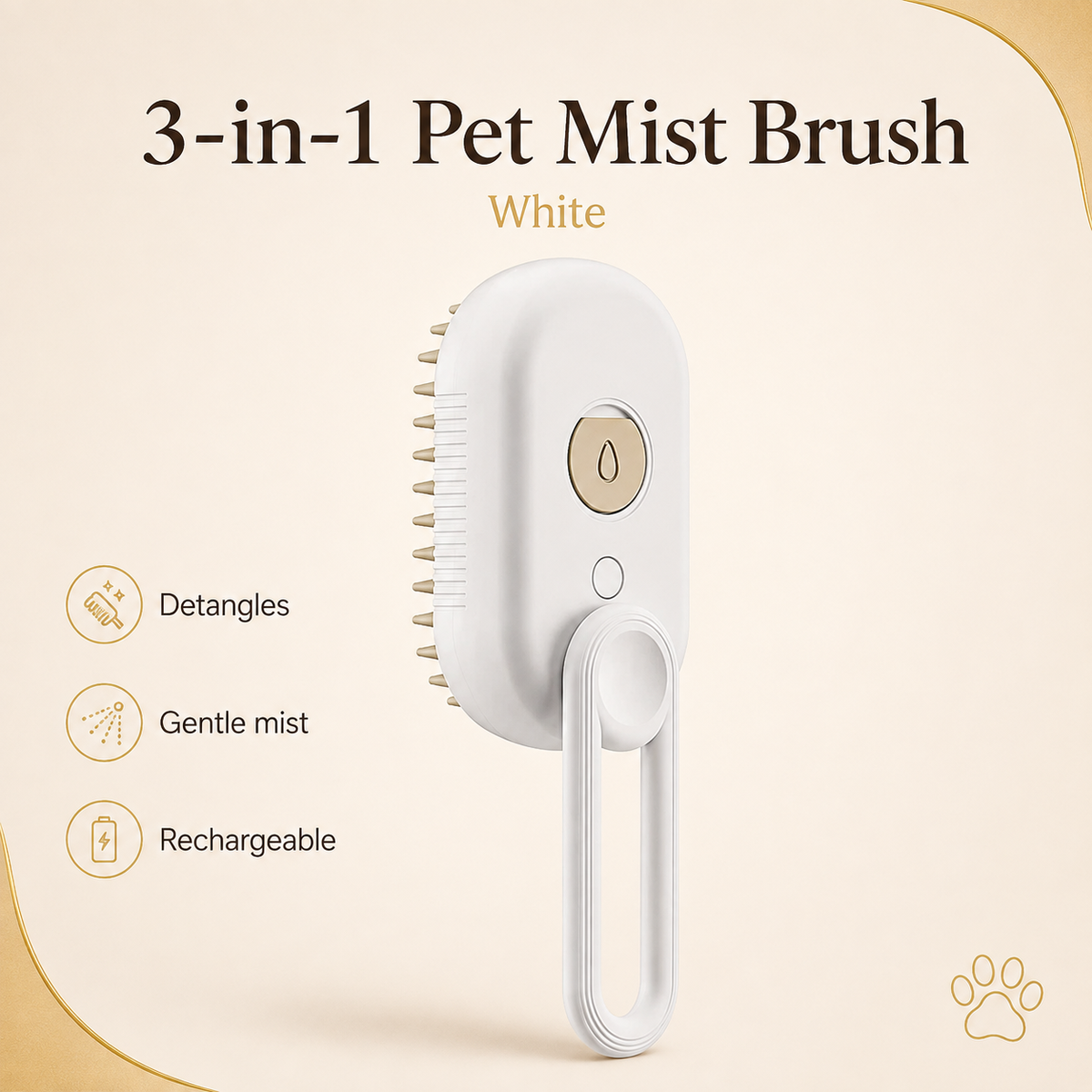 3-in-1 Rechargeable Pet Mist Brush
