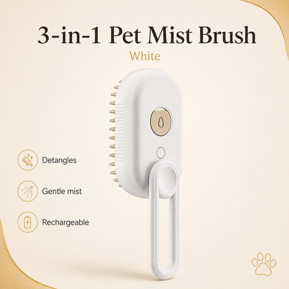 3-in-1 Rechargeable Pet Mist Brush