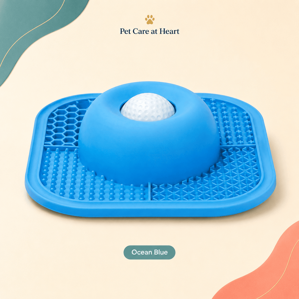 2-in-1 Slow Feeder & Lick Mat Dog Bowl