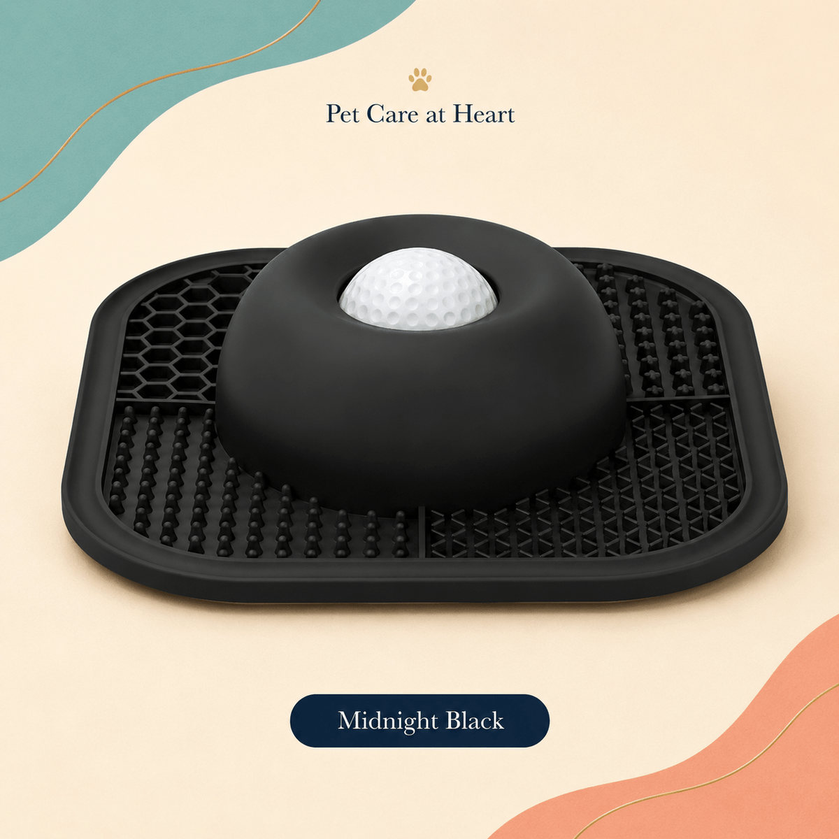 2-in-1 Slow Feeder & Lick Mat Dog Bowl