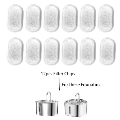 2.2L Automatic Water Fountain Stainless Steel Pet Water Feeder Cat/Dog Drink Bowl Water Dispenser Silent with Window