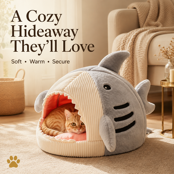 Plush Shark Bed