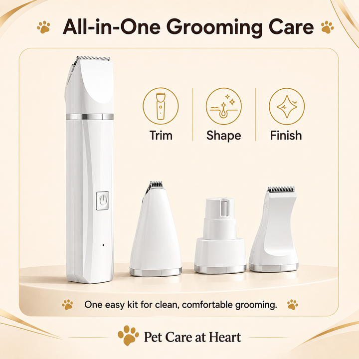 4-in-1 Rechargeable Pet Grooming Kit