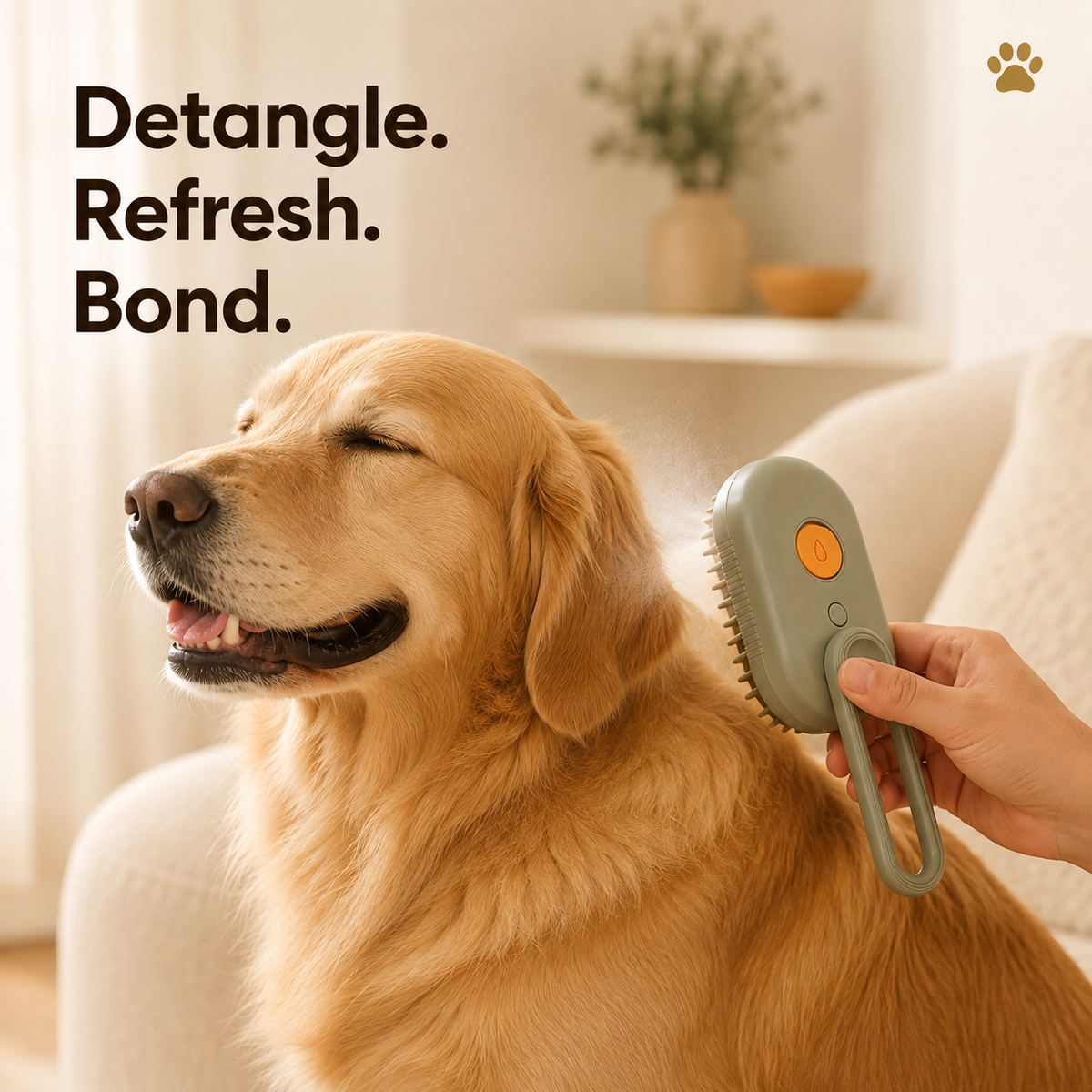 3-in-1 Rechargeable Pet Mist Brush