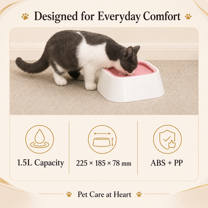 1.5L No-Spill Floating Water Bowl