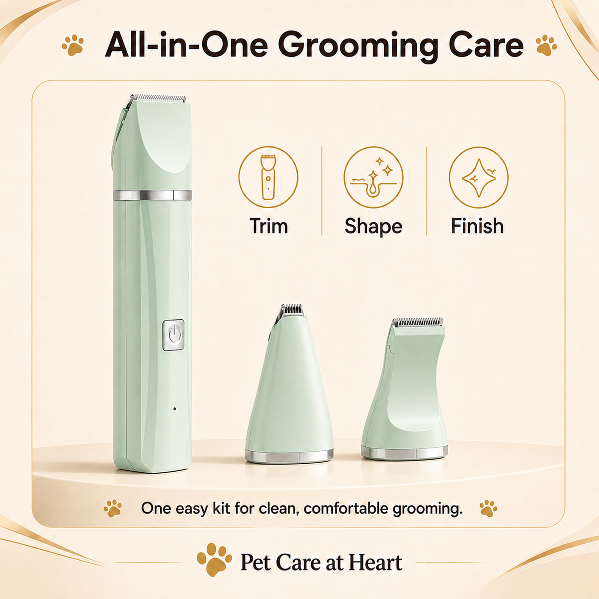 4-in-1 Rechargeable Pet Grooming Kit